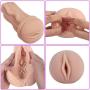 Male Sex Toys, iMiMi  Masturbator Vibrating Cup  with Sexy Moans, Pussy Cup Masturbation Adult Stroker Toys, Fully Automatic with 3D Realistic Vagina and USB Rechargeable for Men (Black)