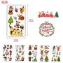 Christmas Temporary Tattoos Stickers,Christmas Decorations with Santa Claus Christmas Tree Socks Reindeer Gift Bags for Kids Christmas Party,Fun Christmas Holiday Tattoo for Kids(10 sheet)