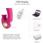 Clitoral Vibrator Silicone Clitoris Stimulator UTIMI Rechargeable Dildo Vibrator G Spot Massager with 10 Modes Adult Sex Toys for Women and Couple