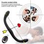 Remote Control Double-Ended Dildos Vibrator Adult Toys for Lesbian Gay Couples, 15.7 Inch Silicone Waterproof Flexible Vibrating Dildo with Curved Shaft for Vaginal G-spot and Anal Play (Blacks Dick)