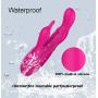 10-Speed Vibration Massager, Waterproof, Silent, Silicone, Sports Recovery and Muscle Pain, Viberate Toys(Pink)