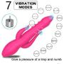 Movitip Clitoral Vibrator G Spot Vibrator Adult Sex Toys with 7 Vibrating Modes for Couple,Silicone Waterproof Rechargeable Clitoris Vagina Stimulator Massager Love Doll Torso