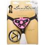 Electric Eel Lux Fetish Adjustable Strap-on Harness, Pink Velvet, Pink