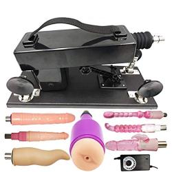 New Adult Machine Gun with Thrusting Buffer Protection Automatic Massage with Suction Cup Multispeed Adjustable Telescopic Different Attachments