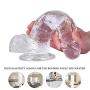 Female 8 inch Transparent Wand Body Relax Massage with Strong Suction Cup Flexible Toy