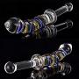 Medical-Grade Crystal Glass Huge Double Head Glass Stick for Women Men Back and All Over Body Deep Tissue Muscle Therapy
