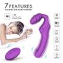 Vibrating Strapless Strap on Dildo Vibrator Sex Toys – Adorime Silicone Rechargeable Remote Control Female Clitoris Stimulate Adult Gal Pal G-Spot Massager for Lesbian and Women