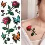 3D Colorful Butterfly Temporary Tattoos for Women - Rose Feather Animals Written Words Flowers Sexy Body Chest Back Shoulder Stickers Waterproofing (style 2) 3D Colorful Butterfly Temporary Tattoos for Women - Rose Feather Animals Written Words Flowers Sexy Body Chest Back Shoulder Stickers Waterproofing (style 2)