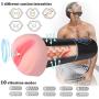 Masturbator Cup Masturbation Vibrating Male Masturbators, Treediride 2 in 1 3D Realistic Vagina Pussy Sex Toys with Oral Stimulation for Men
