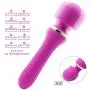 Powerful Magnetic Massager USB Cable Gift Set with 10X Speed ​​Modes Rechargeable Weaterproof Rotating Design A Good Assistant for Your Life.(YL-Purple, Big)