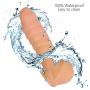 Double Function Soft Realistic Dildo with Bullet Vibrator, Mini Ass Anal Pocket Pussy, Hollow Penis Sleeve, Vibrating Male Masturbators Cup for Men, Lifelike Dong for Women Adult Sex Toys for Couple