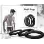 Penis Ring Set for Men - Adult Toys for Couples - Sex Enhancer Ring - Silicone Cock Rings for Longer Orgasm - Black