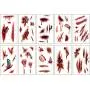 Halloween Temporary Blood-Tattoos Bleeding-Scar-Tattoo Stickers - Zombie Makeup Scary Fake Scars Blood Injuiry Cosplay Sticker for Halloween Masquerade Party 10 Sheets Halloween Temporary Blood-Tattoos Bleeding-Scar-Tattoo Stickers - Zombie Makeup Scary Fake Scars Blood Injuiry Cosplay Sticker for Halloween Masquerade Party 10 Sheets