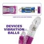 Wytinug Toy 36 Frequency Powerful Butterfly Vibrant Stmulator Vibe Mssage Telescopic Stick Rotating-Mssager for Women and Couples Happy Health Life