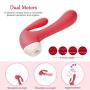 Utimi Clitoral Sucking Vibrator G Spot Clit Dildo Vibrators with Suction and Vibration Nipple Stimulator Sex Toys for Women and Couple