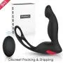 PHANXY® 3 In 1 Remote Controlled Vibrating Prostate Massager/Vibrator with Cock Ring and Ball Loop 9 Speeds G Spot Vibrator Waterproof Anal Sex Toy for Men Women and Couples PHANXY® 3 In 1 Remote Controlled Vibrating Prostate Massager/Vibrator with Cock Ring and Ball Loop 9 Speeds G Spot Vibrator Waterproof Anal Sex Toy for Men Women and Couples