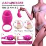 Vibrating Penis Ring Rechargeable Silicone Cock Ring Stimulator for Male Longer Lasting Erections Sex Toys
