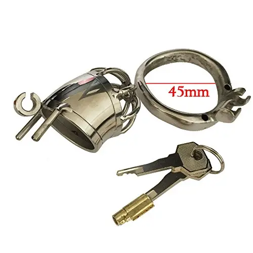 1.75&quot Sliver Stainless Steel Ma-le Birdcage Belt