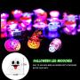 Halloween Stickers(50 Pcs)&Halloween Temporary Tattoos（60 Pcs)&Halloween Led Brooches(12 Pcs) Happy Halloween Decorations,Party Favors, Halloween Class Exchange