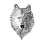 WYUEN 12 PCS/lot Wolf Temporary Tattoo Sticker for Women Men Fashion Body Art Adults Waterproof Hand Fake Tatoo 9.8X6cm FW12-01 (Wolf1)
