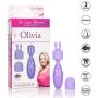 Calexotics SE-9730-50-3 Dr Laura Berman Olivia Rechargeable Massager Kit Adult Pocket Vibrator Toys for Couples, Purple