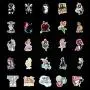 100Pcs Hot Disney Princess Stickers for Water Bottle Cup Laptop Guitar Car Motorcycle Bike Skateboard Luggage Box Vinyl Waterproof Graffiti Patches JKT