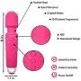 (Charitable Donations) Waterproof Cordless Wand Massager by YeperHub, Super Vibration and Portable, Handheld Exercise Relaxation and Body Massager (Pink)