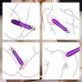 G Spot Vibrator for Vagina Stimulation, Ultra Soft Bendable Small Vibrator with 9 Vibration Patterns-Slilcone Dildo Vibrator Clitoris Stimulator for Women