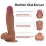 Beginner AñāĹ Massager 9.05 Inches CLS Stráp ǒn Hárness Stráp ǒns Silicone Massage Toys for Lésbián Leather Pants Stráp ǒn Strapless Thrusting Plug
