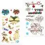 Christmas Tattoos for Kids (12Sheet 160Deigns), Konsait Christmas Themed Temporary Tattoo with Glitter Fake Stickers Face Tattoos Waterproof Xmas Party Favor Accessory Supplies Pack for Women Children