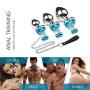 Metal Butt Plug Bell Anal Sex Toy Traction Chain BDSM Anal Plugs Jewelry Design Training Set Sex Toys Unisex Masturbation Large+Medium+Small for Beginners Advanced Users 4 Pcs