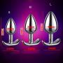 Jeweled Design Stainless Steel Anals Plug B-ütt an-âl Pl-ùg Device T-ö-ys Insert Trainer Kit for Beginner,Pack of 3 Jeweled Design Stainless Steel Anals Plug B-ütt an-âl Pl-ùg Device T-ö-ys Insert Trainer Kit for Beginner,Pack of 3