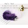 Bestimulus Wild Silicone Foxs Tails Anal Plug,Butt Anal Sex Toys,Stainless Steel Foxs Tails Anal Butt Plugs Personal Massager for Sex Games (Medium)