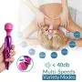 Full Body Massage Relaxation Pink Vibrators USB Recharging Handheld Electric Massagers for Neck Back Leg Foot (Pink)