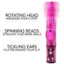 Rotating Rabbit Vibrator Spinning Beads and Powerful Vibrating Clit Stimulator Dual Action Sex Toy Rotating Rabbit Vibrator Spinning Beads and Powerful Vibrating Clit Stimulator Dual Action Sex Toy
