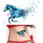 5 Sheets Watercolor Body Temporary Tattoo Sticker Wolf Elephant Picture Design Leg Arm Art Sexy 5 Sheets Watercolor Body Temporary Tattoo Sticker Wolf Elephant Picture Design Leg Arm Art Sexy
