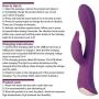 G Spot Rabbit Vibrator with Bunny Ears for Clitoris Stimulation, BEING FETISH Silicone Dildo Vibrator with 10 Vibration Modes Vibration Quiet Dual Motor for Women Couples Sex Toy Massager