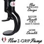 LeLuv Penis Pump EasyOp Z-Grip 12 Inch x 2.5 Inch Natural Male Enhancement Bundle with 4 .75 Inch Rings