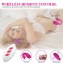 Couple Vibrator & G Spot Vibrator Remote Partner Vibrator Waterproof Rechargeable Dual Pleasure 12 Vibration Clitoris Nipple Vagina Orgasm Vibrator Sex Toy for Women Solo or Couples Fun (Pink1)
