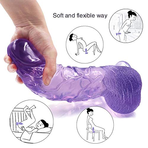 XL-Massagers Simulation Huge Man with Suction Cup, 10 Inch Realistic Godem-Tee with a Length of 8.66 Inch Insertable Massasger