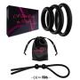 Cock Ring Set – 3 Penis Rings & 1 Adjustable Penis Tie – Erection Enhancing Sex Toy for Men and Couples
