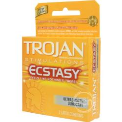 Trojan Ecstasy Ultra Ribb Size 3ct Trojan Ecstasy Ultra Ribbed 3ct