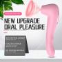 Quiet Waterproof Dual Motor Wireless Soft 12 Speeds Mode USB Cable Rechargeable Cordless Sucking Vǐbrǎtǒr Multispeed & The Best Tool Handheld Massage (Color Pink)