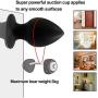 Silicone Anal Sex Toy,Unisex Anal Trainer Kit Butt Plug Set (Three-Piece Suit) (Black)