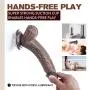 Realistic Brown Dildo with Suction Cup, Fovel Dual Density Liquid Silicone Adult Toys for G-Spot Anal 8.3 Inch Premium Penis Dong, Sex Toy for Female & Male Masturbation Realistic Brown Dildo with Suction Cup, Fovel Dual Density Liquid Silicone Adult Toys for G-Spot Anal 8.3 Inch Premium Penis Dong, Sex Toy for Female & Male Masturbation