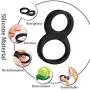 Dayloveme 8 Shape Silicone Double Co-ck Rings Adult S-ex Toys for Men Dayloveme 8 Shape Silicone Double Co-ck Rings Adult S-ex Toys for Men