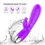 USB Cable Rechargeable Quiet Waterproof Dual Motor Soft 30-Speed Wireless Vibrate Wand Body Aches Pains Best Rated for Travel Gift Massager (Purple)