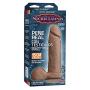 Doc Johnson Noches Latinas - ULTRASKYN - Pene Real Con Testiculos - 6 Inch - Dual Density Dildo with Removable Vac-U-Lock Suction Cup - F-Machine and Harness Compatible - Caramel