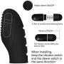 MONOE Black Silicone Finger Banger Massager Vibrator Fingering Toys
