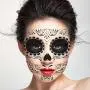 COKOHAPPY Halloween Temporary Face Tattoos Makeup Kit (13 Pack), Day of the Dead Sugar Skull Floral Black Skeleton Web Red Roses Full Face Mask Stickers Tattoo Families Party Supplies COKOHAPPY Halloween Temporary Face Tattoos Makeup Kit (13 Pack), Day of the Dead Sugar Skull Floral Black Skeleton Web Red Roses Full Face Mask Stickers Tattoo Families Party Supplies